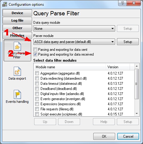 Data parser plug-in