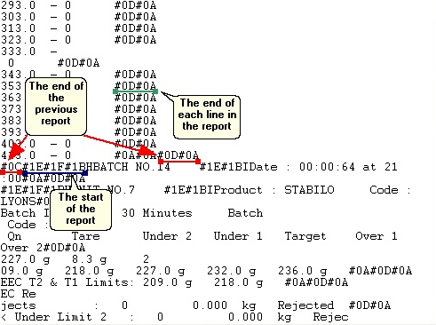 Serial data acquisition. Raw data blocks