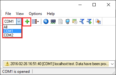 Serial port data aggregation. Added configurations