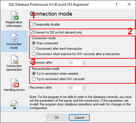 Export to MySQL. SQL Database Prof. Enabling connection